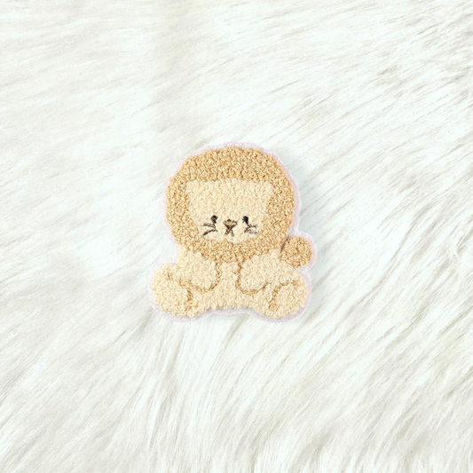 Lion Stuffed Animal Small Chenille Iron On Patch