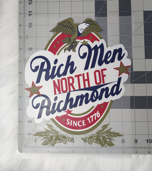 Oliver Anthony Rich Men North Of Richmond DTF Iron On Transfers