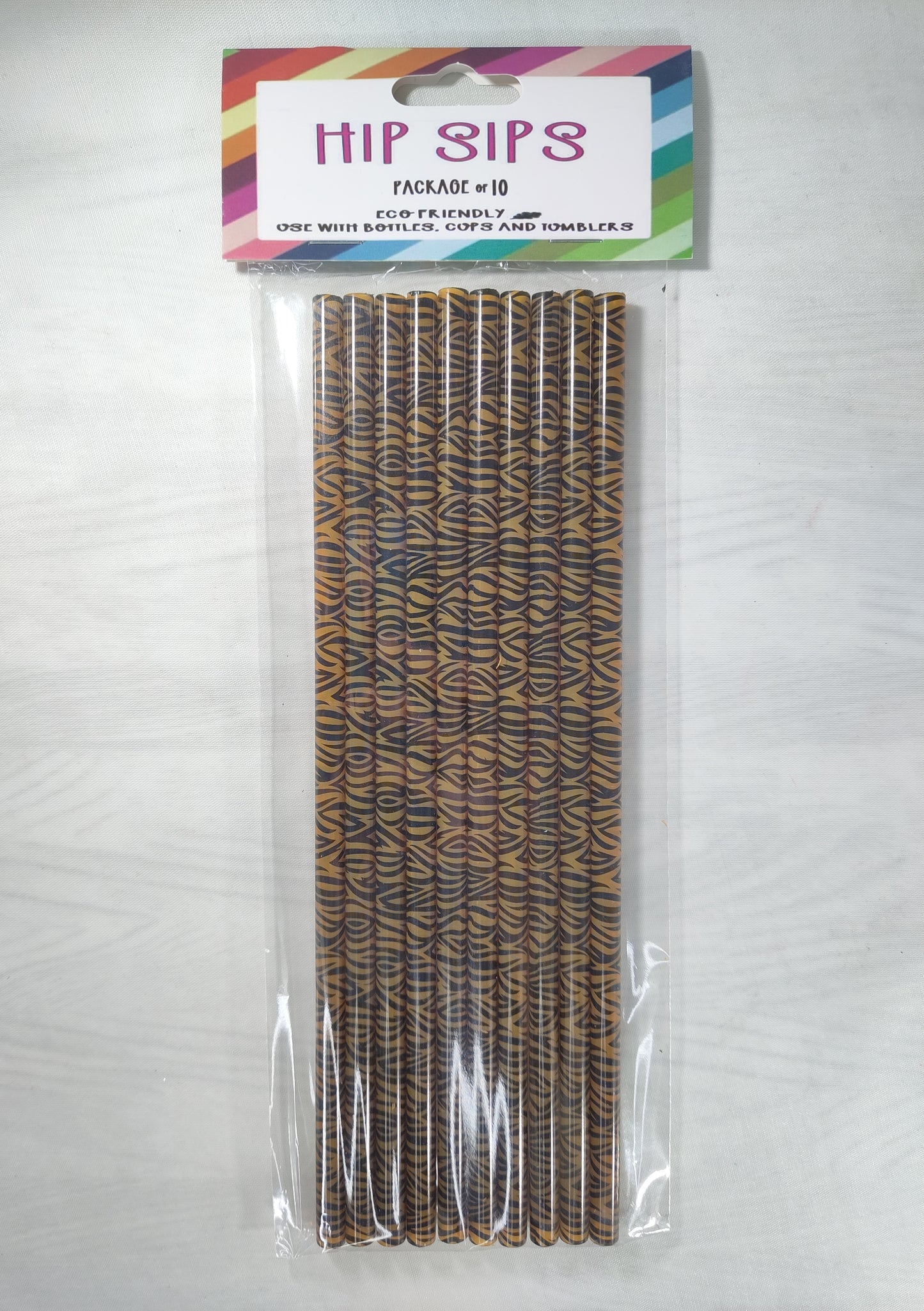 Animal Tiger Stripe Straw Collection