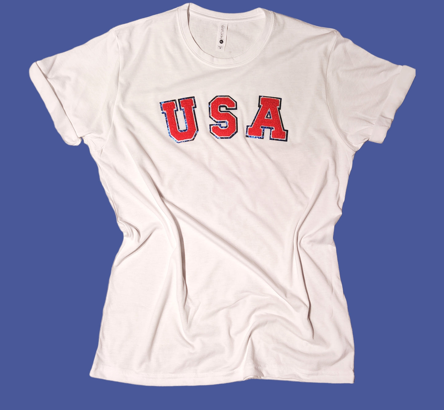 USA Themed Chenille Patch Shirt
