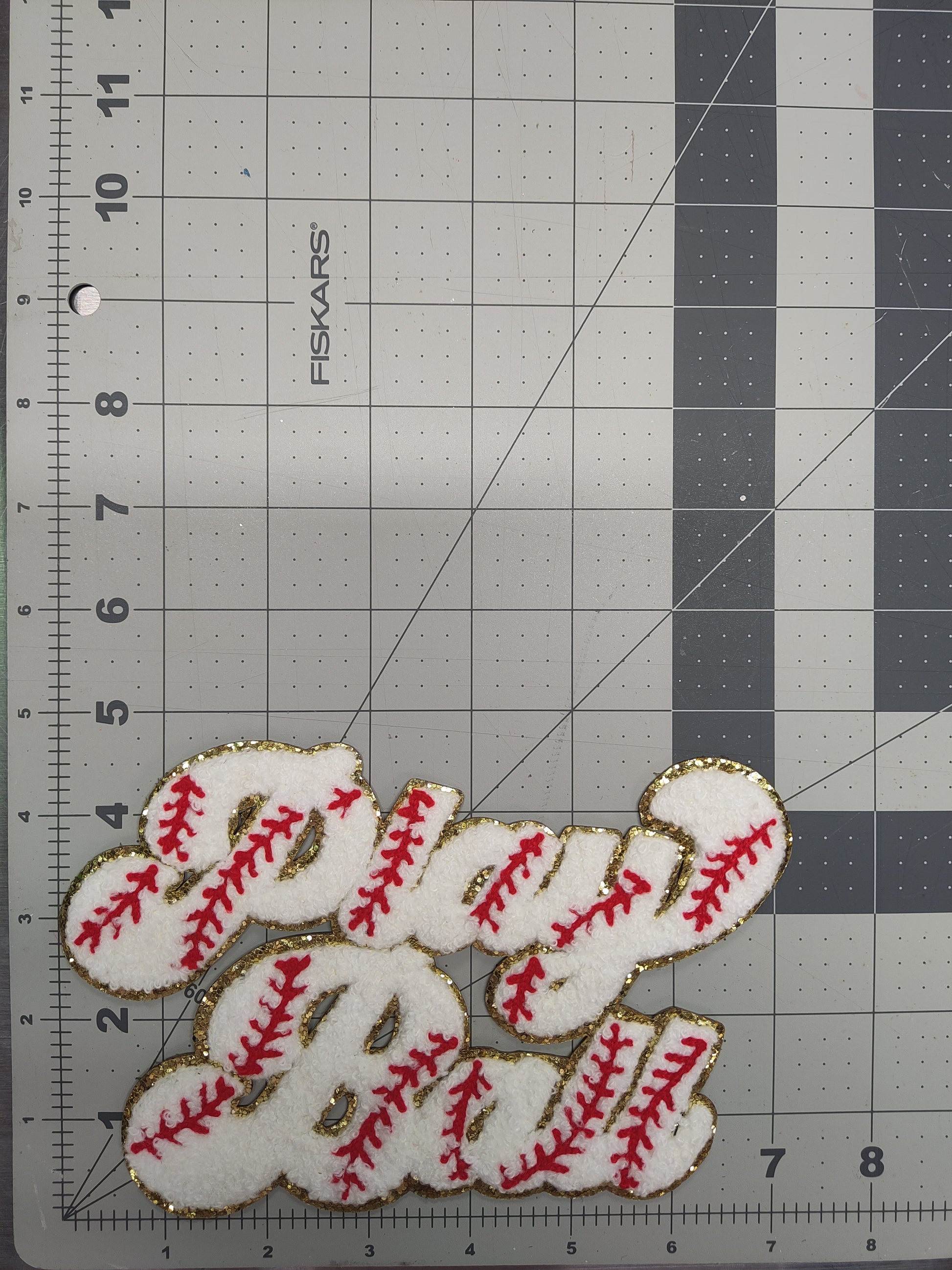 Sport Patches: Chenille Baseball Patch
