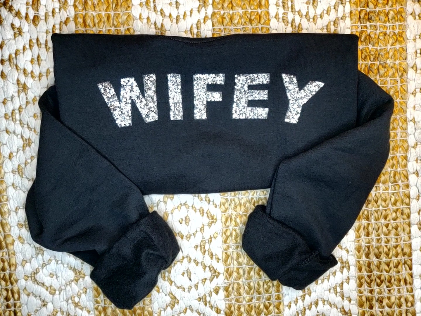 Wifey Rhinestone Crewneck Sweatshirt