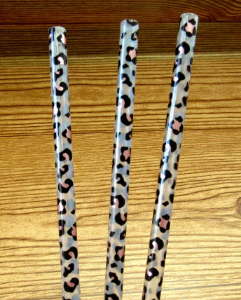 Clear Cheetah Straw Collection